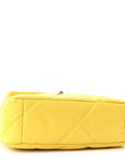 Lambskin Quilted Medium CHNL 19 Flap Yellow