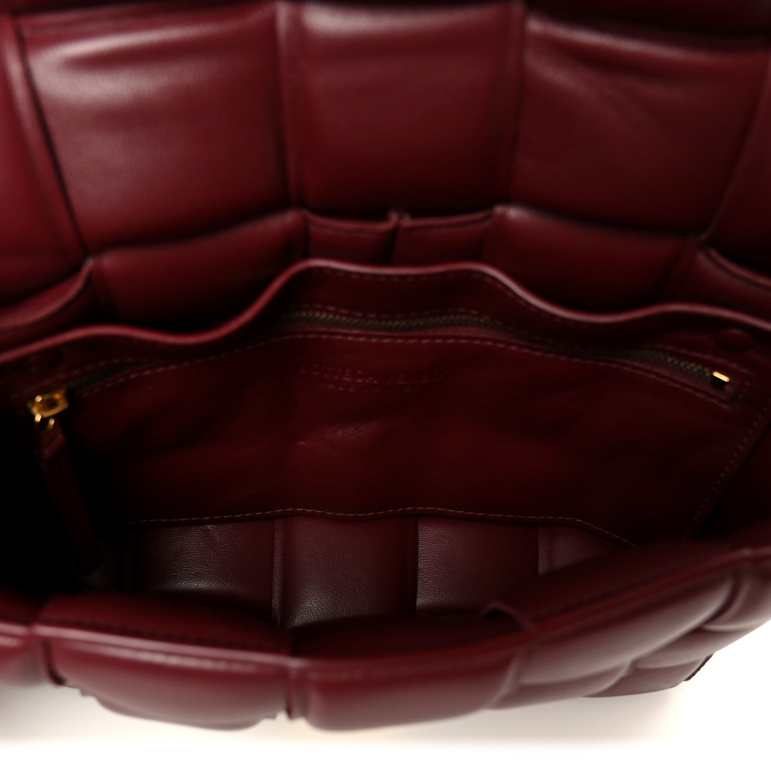 Nappa Maxi Intreccio Padded Cassette Crossbody Bag Barolo