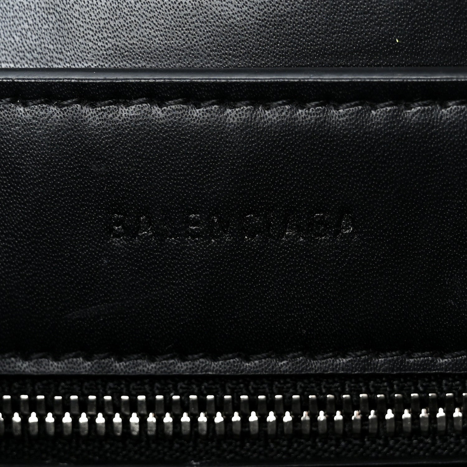 Shiny Calfskin Logo Crocodile Embossed XXS Everyday Tote  Black