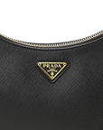 Saffiano Lux Re-Edition 2005 Shoulder Bag Black