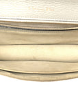 Metallic Grained Calfskin Medium D1ORama Flap Bag Silver