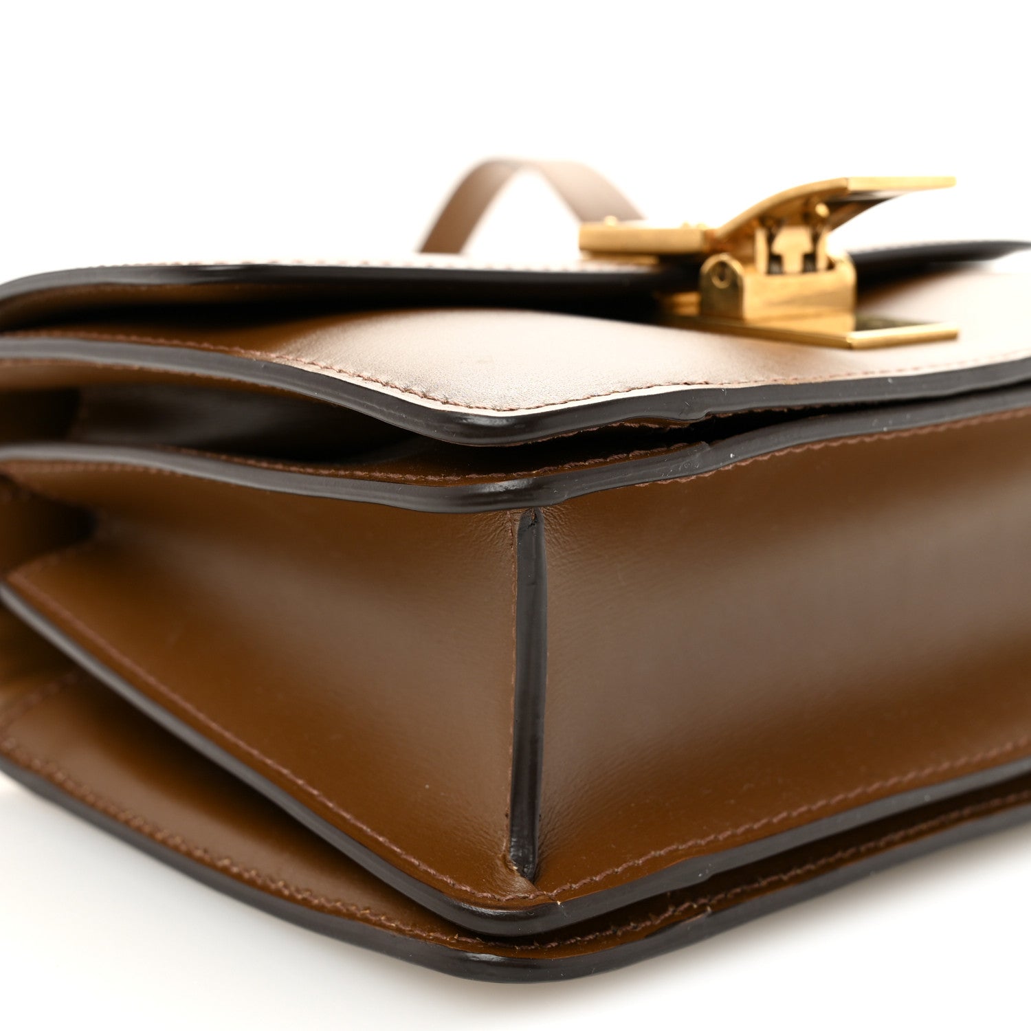 Box Calfskin Small Classic Box Flap Bag Camel