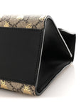 GG Supreme Monogram Bees Medium Padlock Shoulder Bag Beige Oro Black