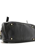 Lambskin Tag Bowling Bag Black