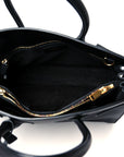 Calfskin Small Sac De Jour Black