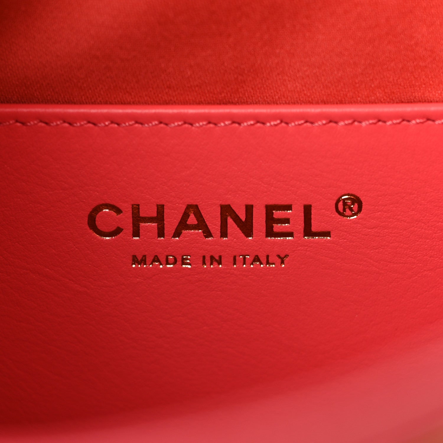 Caviar Quilted Mini CHNL 25 Handbag Coral