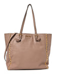 Soft Calf Studded Shopping Tote Cammeo