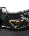 Patent Naplak Arque Shoulder Bag Black