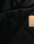 Shiny Calfskin Quilted Mini CHNL 22 Black