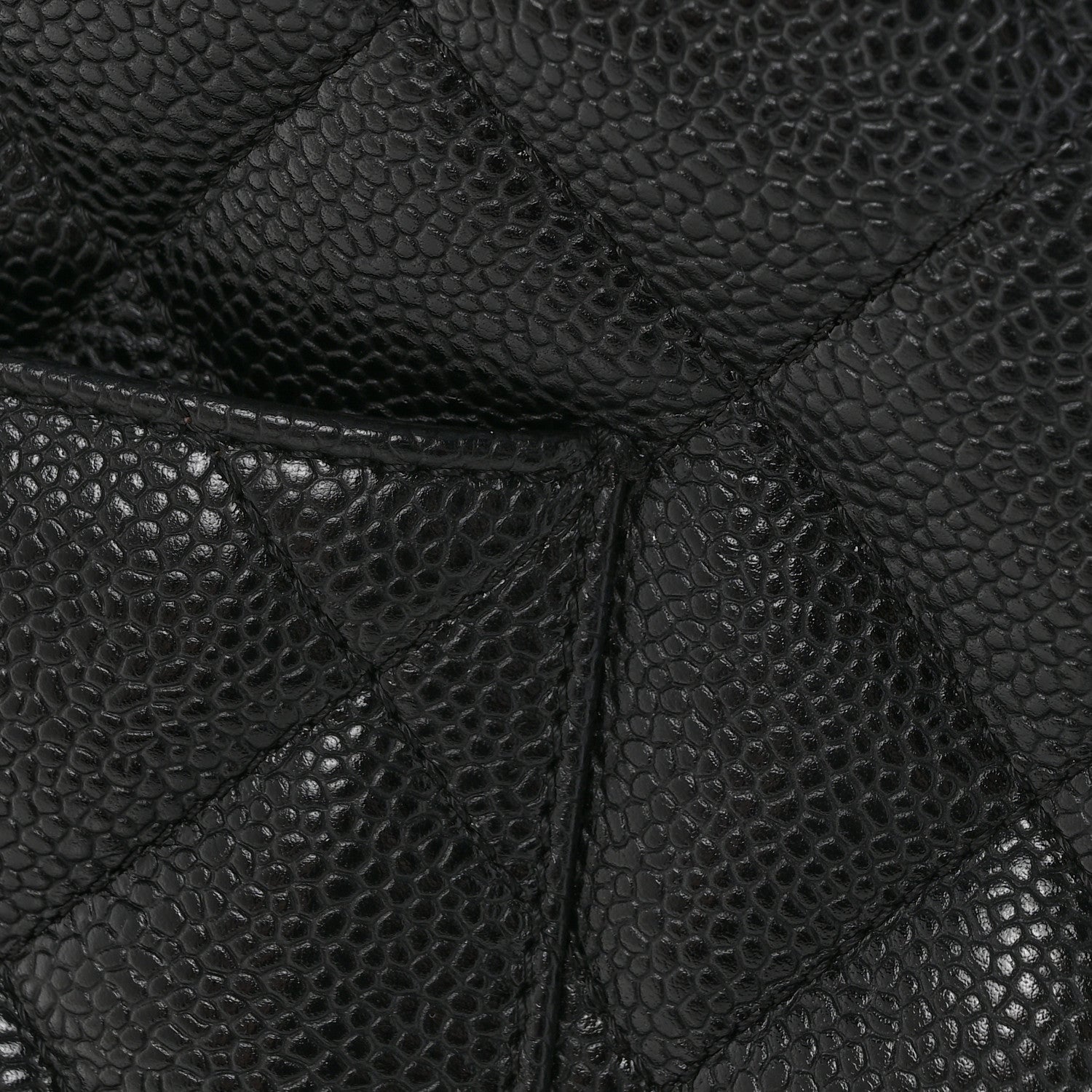 Caviar Quilted Medallion Tote Black