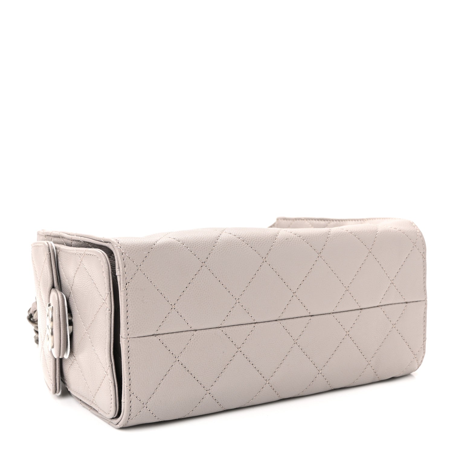 Caviar Quilted Mini CHNL 25 Handbag Dark Grey