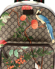 GG Supreme Monogram Tian Web Small Day Backpack Beige Multicolor New Acero