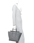 Baby Drummed Calfskin Micro Luggage Kohl