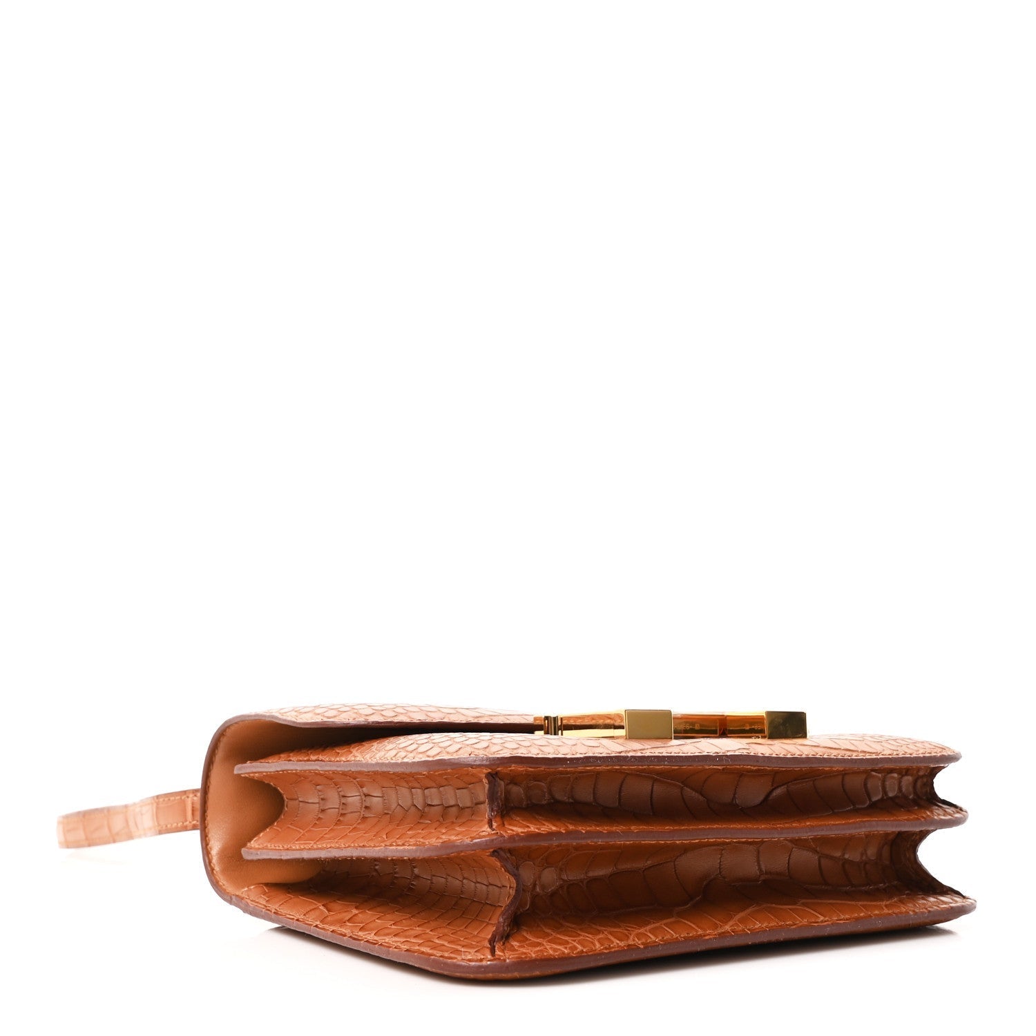 Matte Alligator Constance 18 Gold