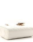 Lambskin Cannage Micro Lady D-Joy Latte