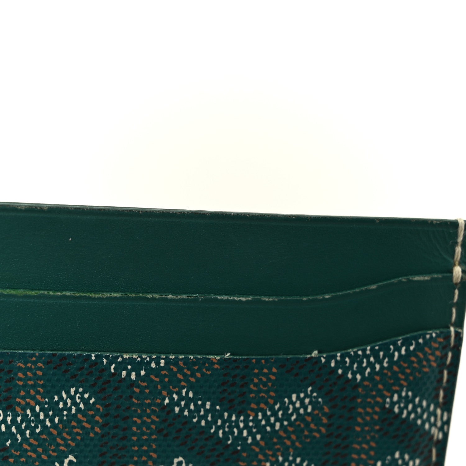 Goyardine Saint Sulpice Card Holder Green