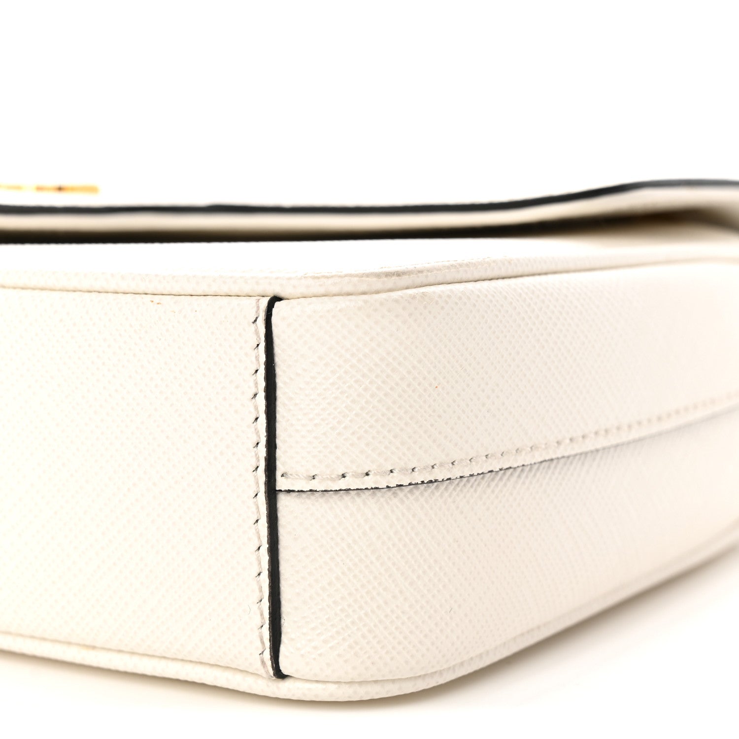Saffiano Flap Shoulder Bag Talco