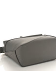 Soft Grained Calfskin Mini Puzzle Edge Bag Gunmetal