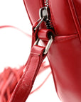 Calfskin Matelasse Monogram Lou Camera Bag Red