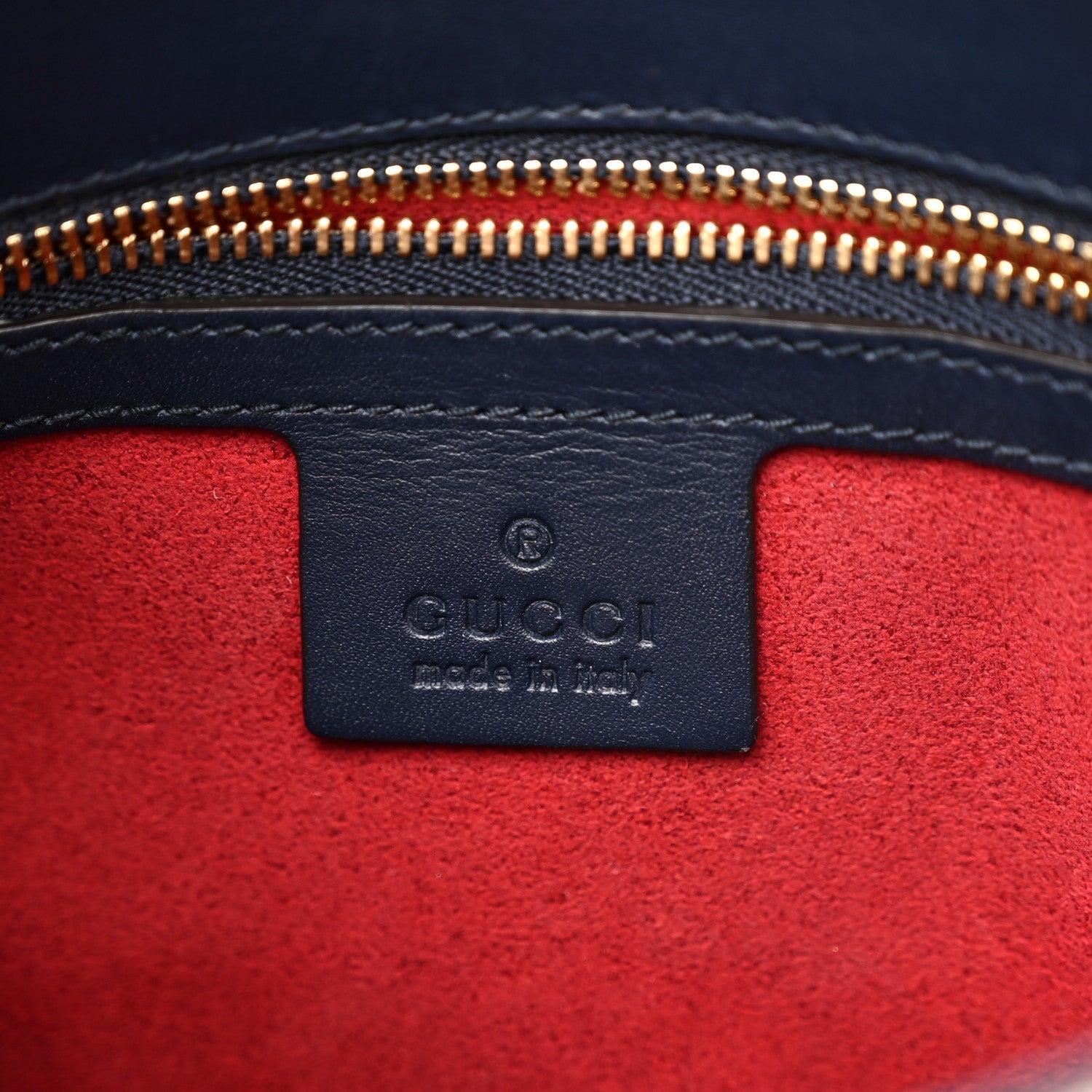 GG Supreme Monogram Small Messenger Shoulder Bag Beige Blue Navy