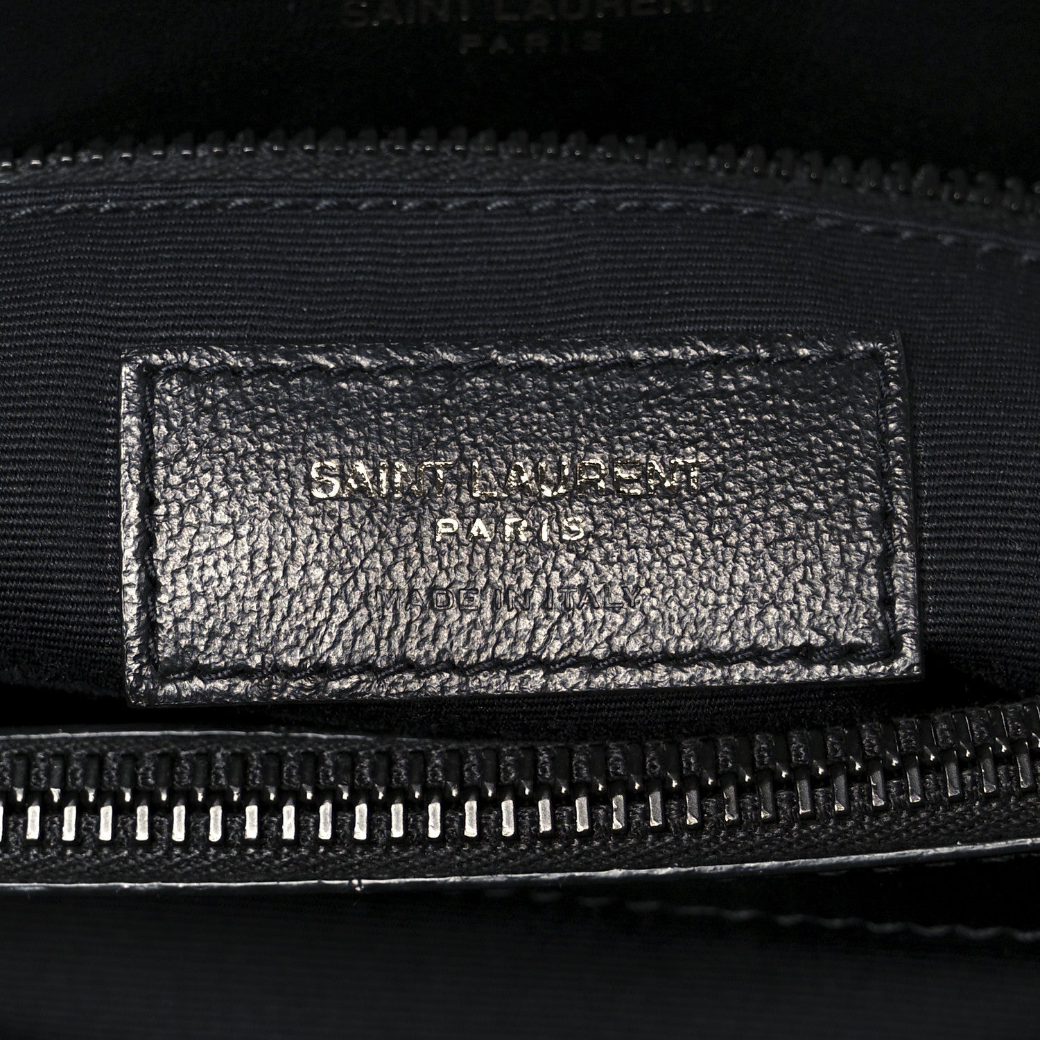 Calfskin Y Quilted Monogram Monochrome Medium Loulou Chain Satchel Black