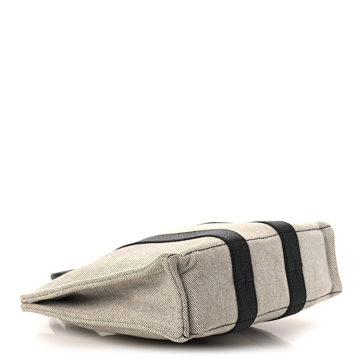 Toile Taurillon Clemence Sac Harnais Tote PM Black