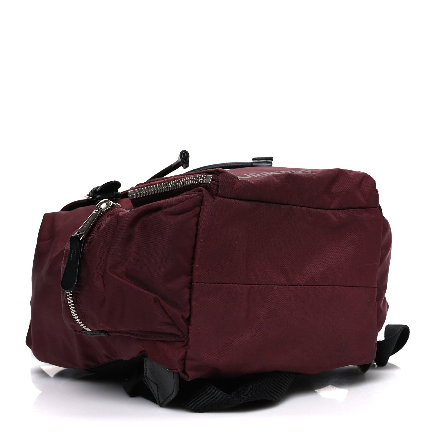 Nylon Medium Rucksack Backpack Burgundy Red