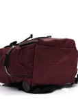Nylon Medium Rucksack Backpack Burgundy Red