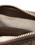 GG Supreme Monogram Textured Dollar Calfskin Mini Ophidia Chain Bag Beige Ebony