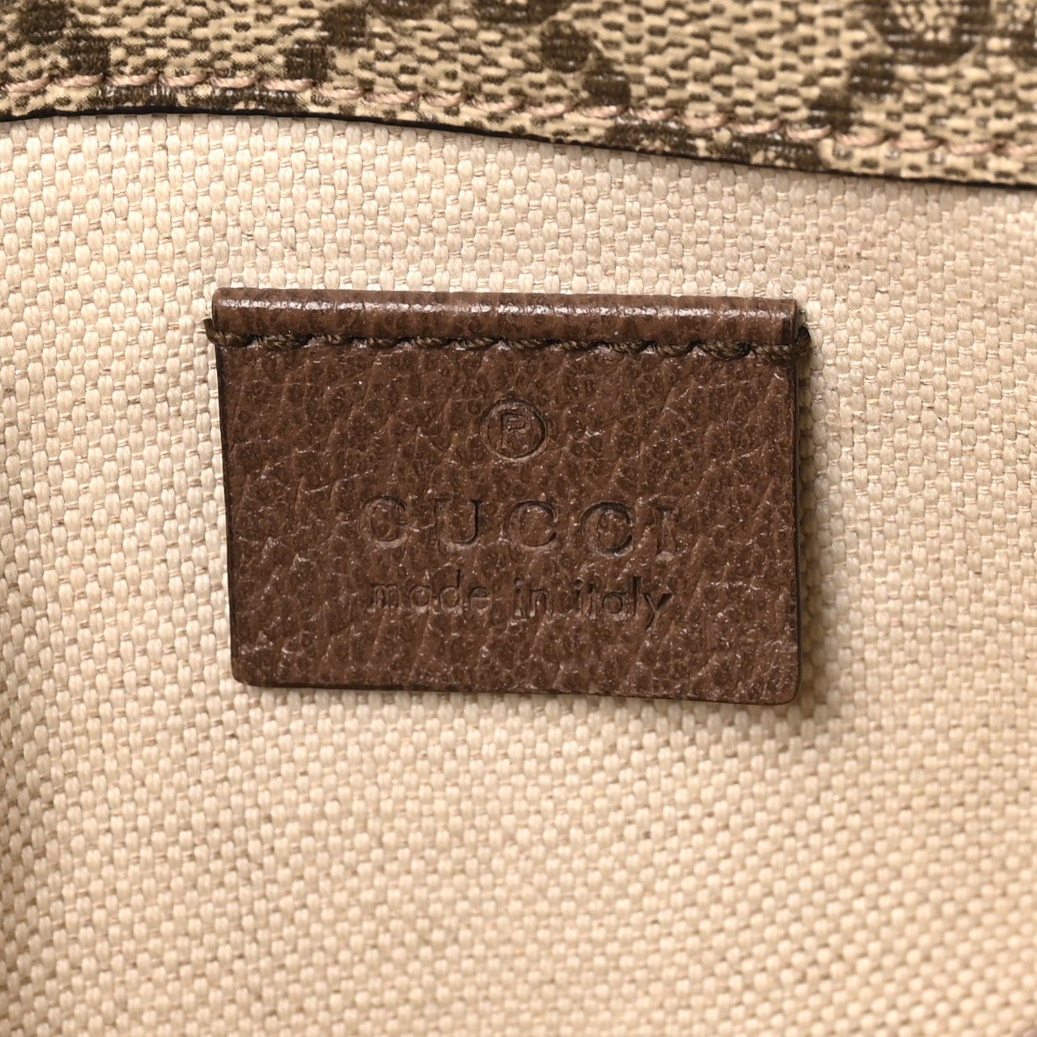 GG Supreme Monogram Neo Vintage Web Belt Bag Brown
