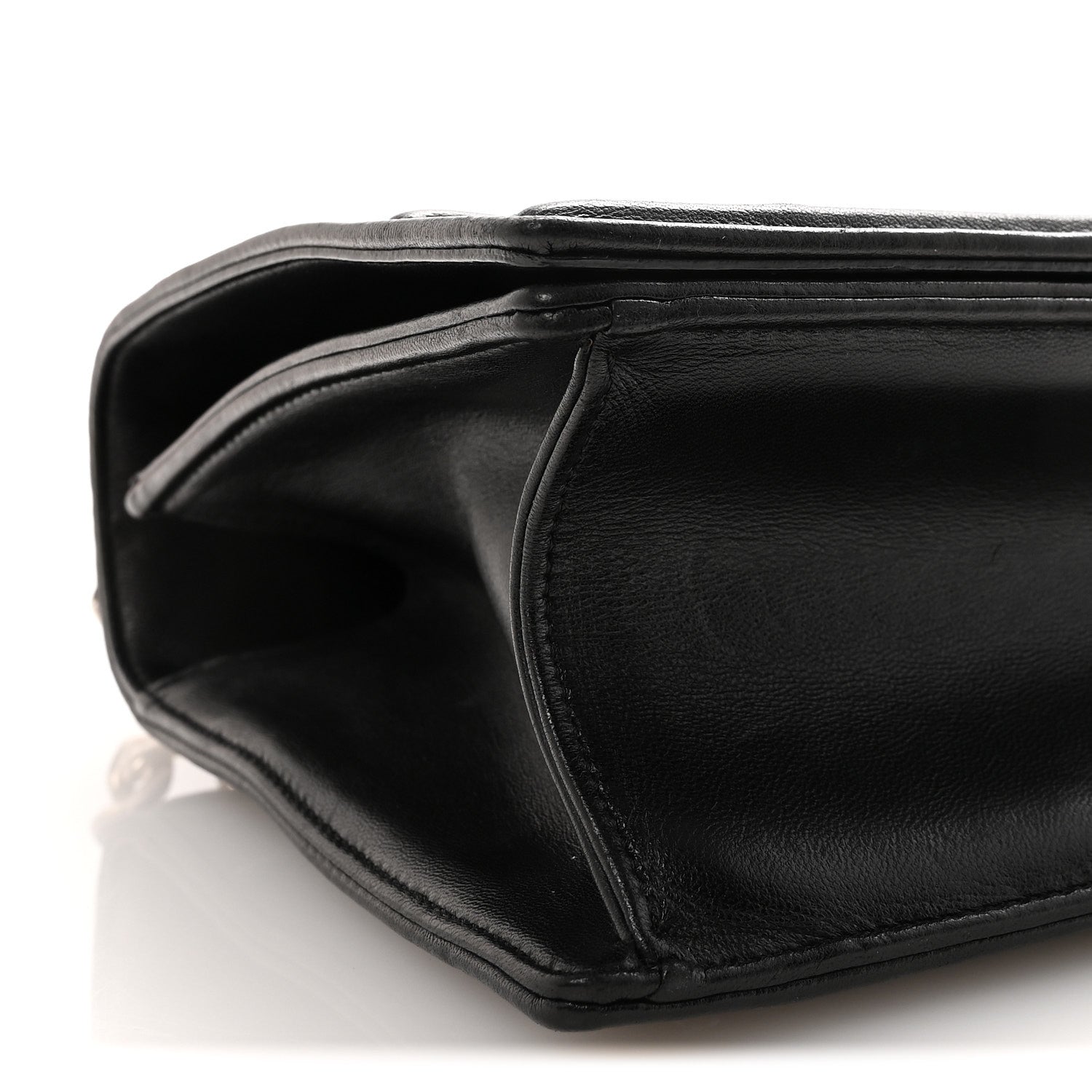 Lambskin Multi Studded Medium D1ORama Flap Bag Black