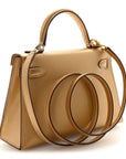 Metallic Chevre Chamkilight Mini Kelly Sellier 20 Dore