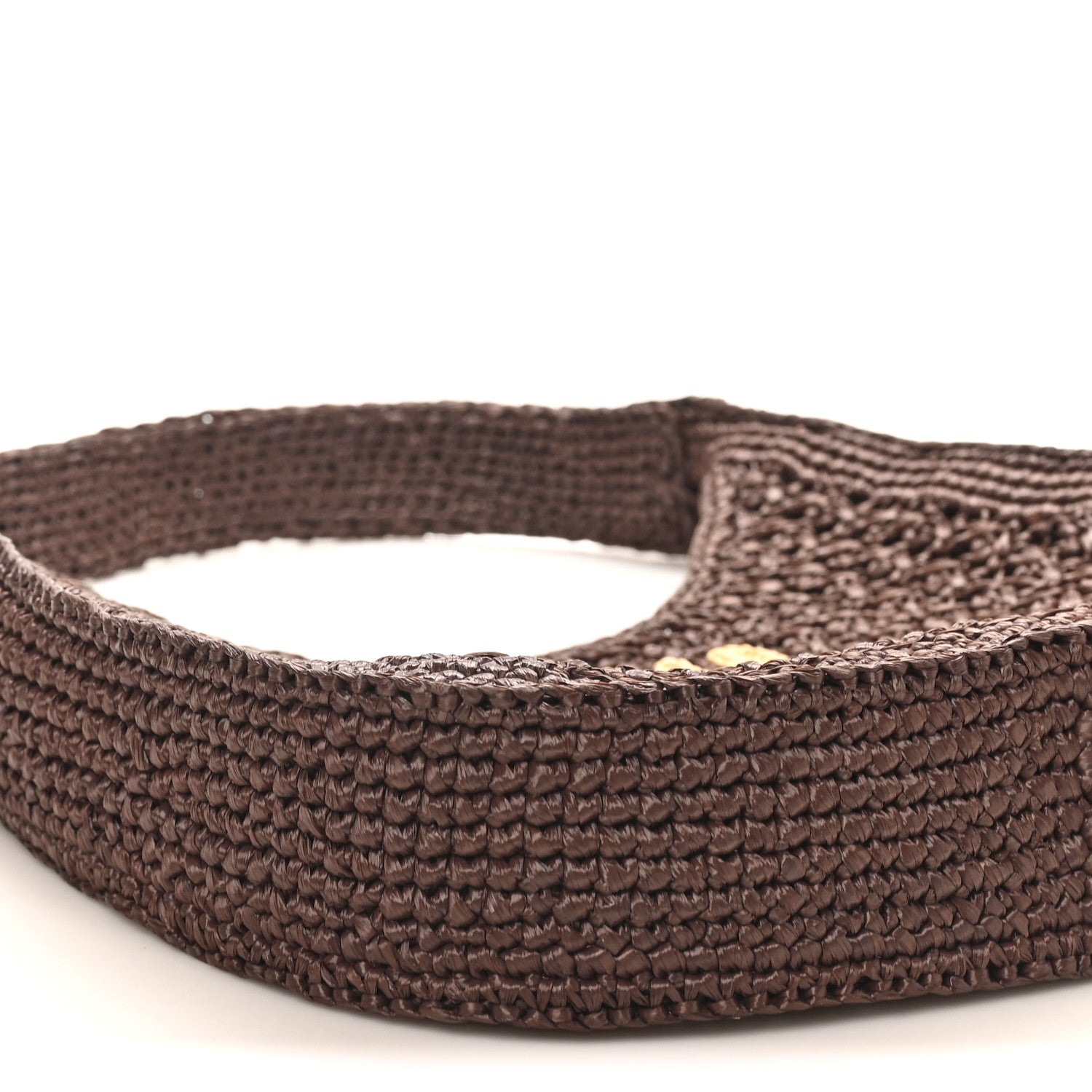 Raffia Crochet Woven Hobo Cacao Naturale