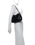 Spazzolato Cleo Adjustable Strap Shoulder Bag  Black