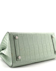 Matte Alligator Birkin Sellier 25 Vert D'eau