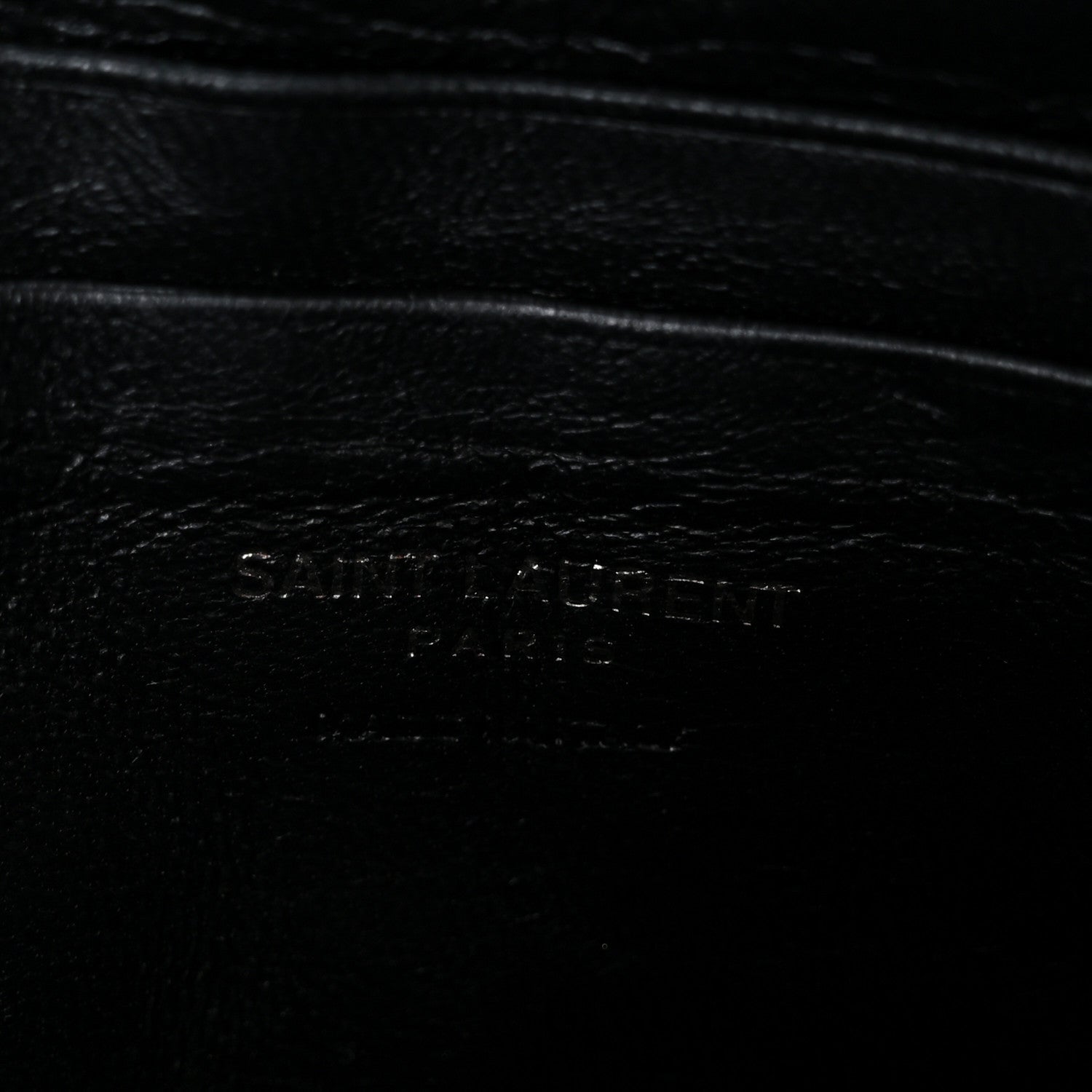 Calfskin Matelasse Monochrome Monogram Mini Lou Camera Bag Black