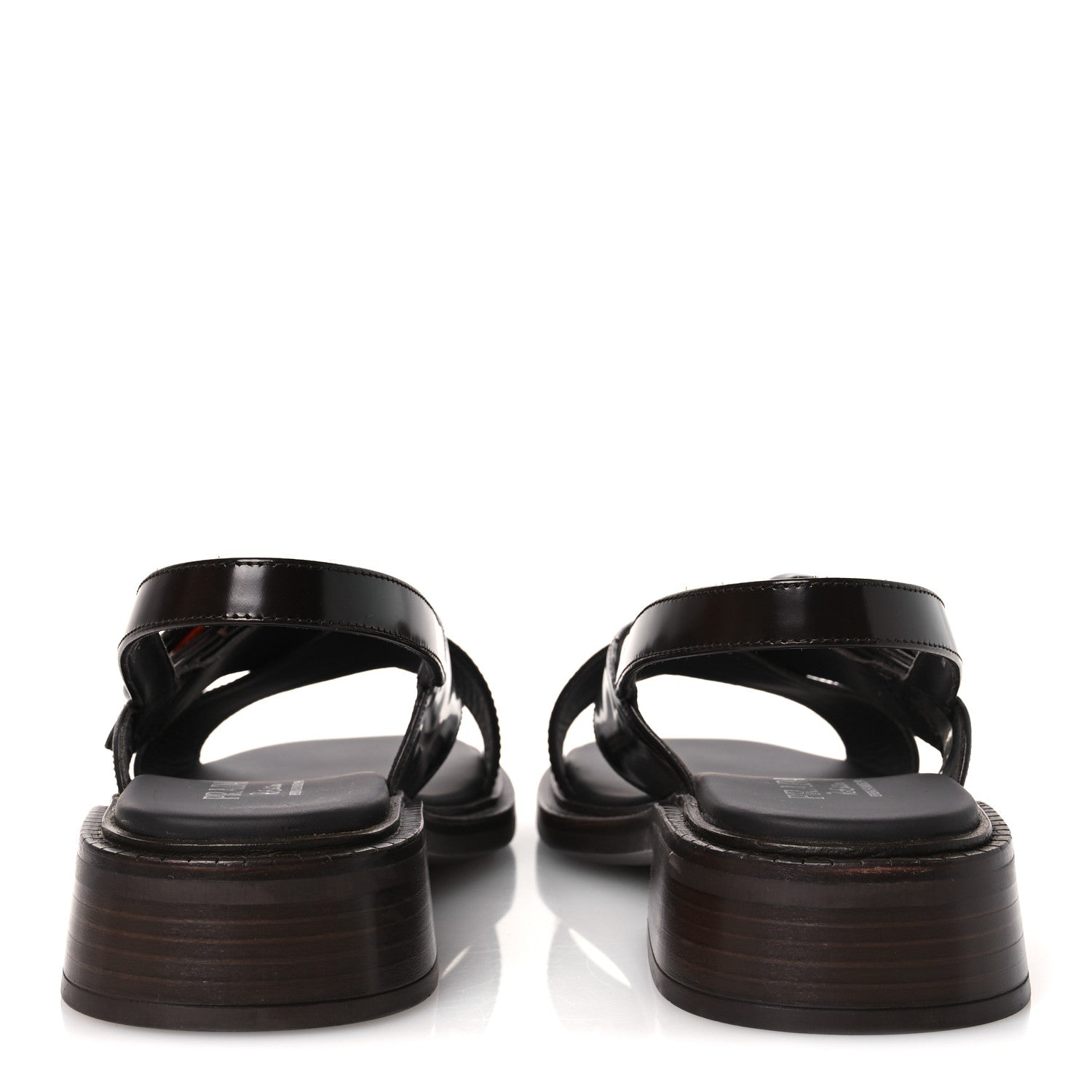 Spazzolato Fume Re-Edition 1996 Buckle Sandals 41 Bruciato