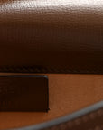 GG Supreme Monogram Mini Horsebit 1955 Shoulder Bag Beige Brown Sugar