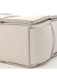 Lambskin Maxi Intreccio Candy Cassette Crossbody Bag Chalk