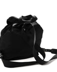 Tessuto Nylon Vela Cinch Backpack Black