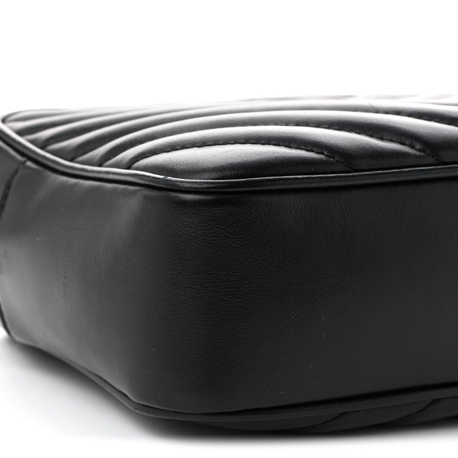 Calfskin Matelasse Monogram Monochrome Lou Camera Bag Black