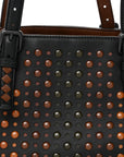 Nappa Intrecciato Perforated Small Cesta Tote Black Multicolor