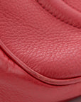 Pebbled Calfskin Small Soho Disco Bag Vibrant Red