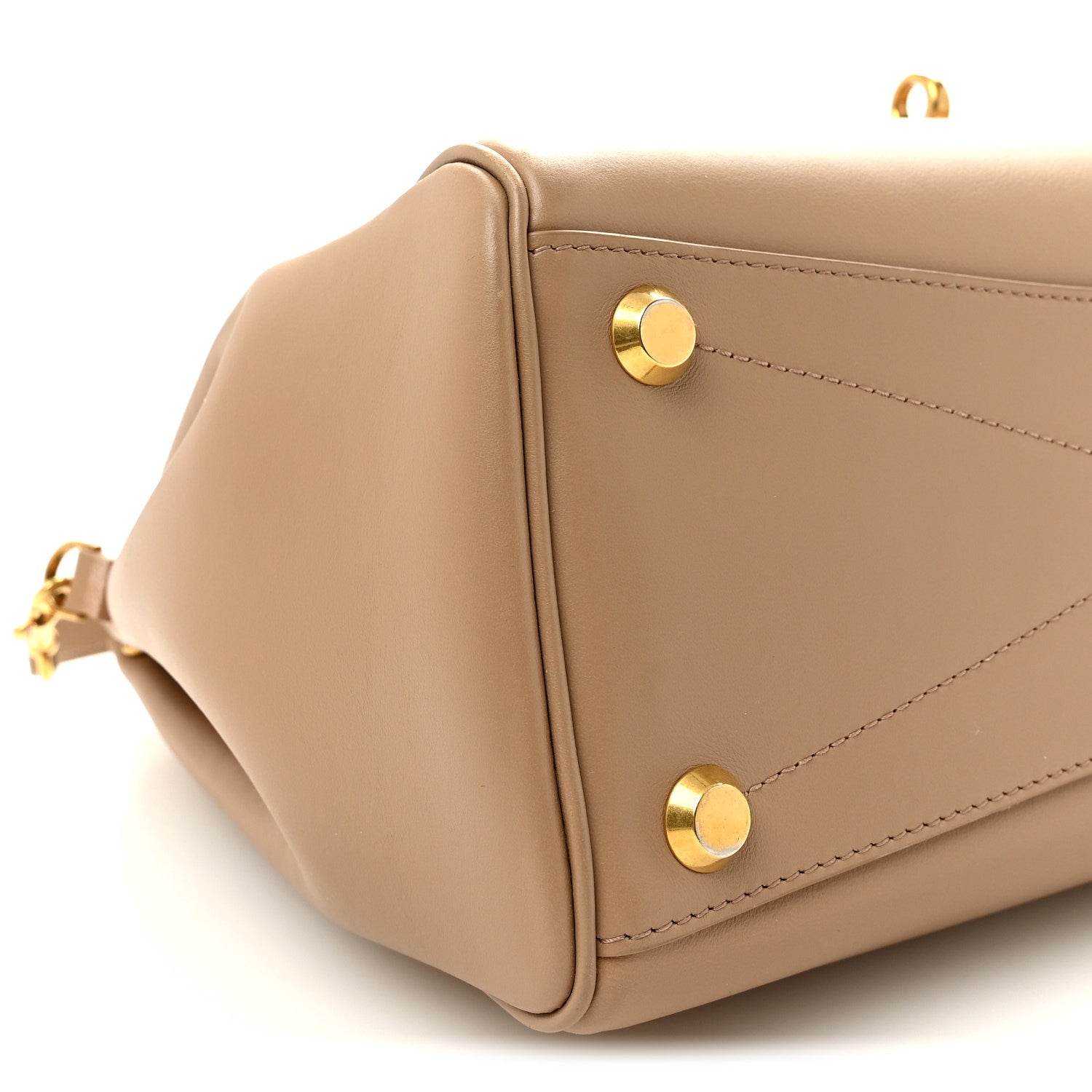 Smooth Calfskin Small Bel Air Carry All Bag Latte
