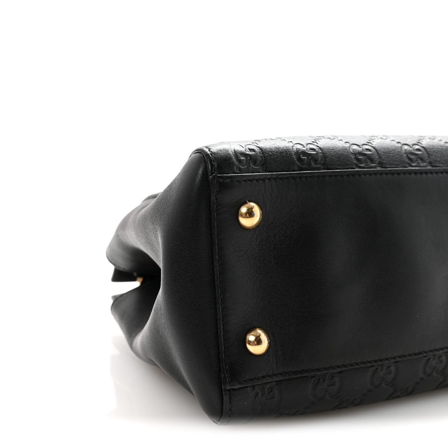 GCCIssima Signature Medium Shoulder Tote Bag Black