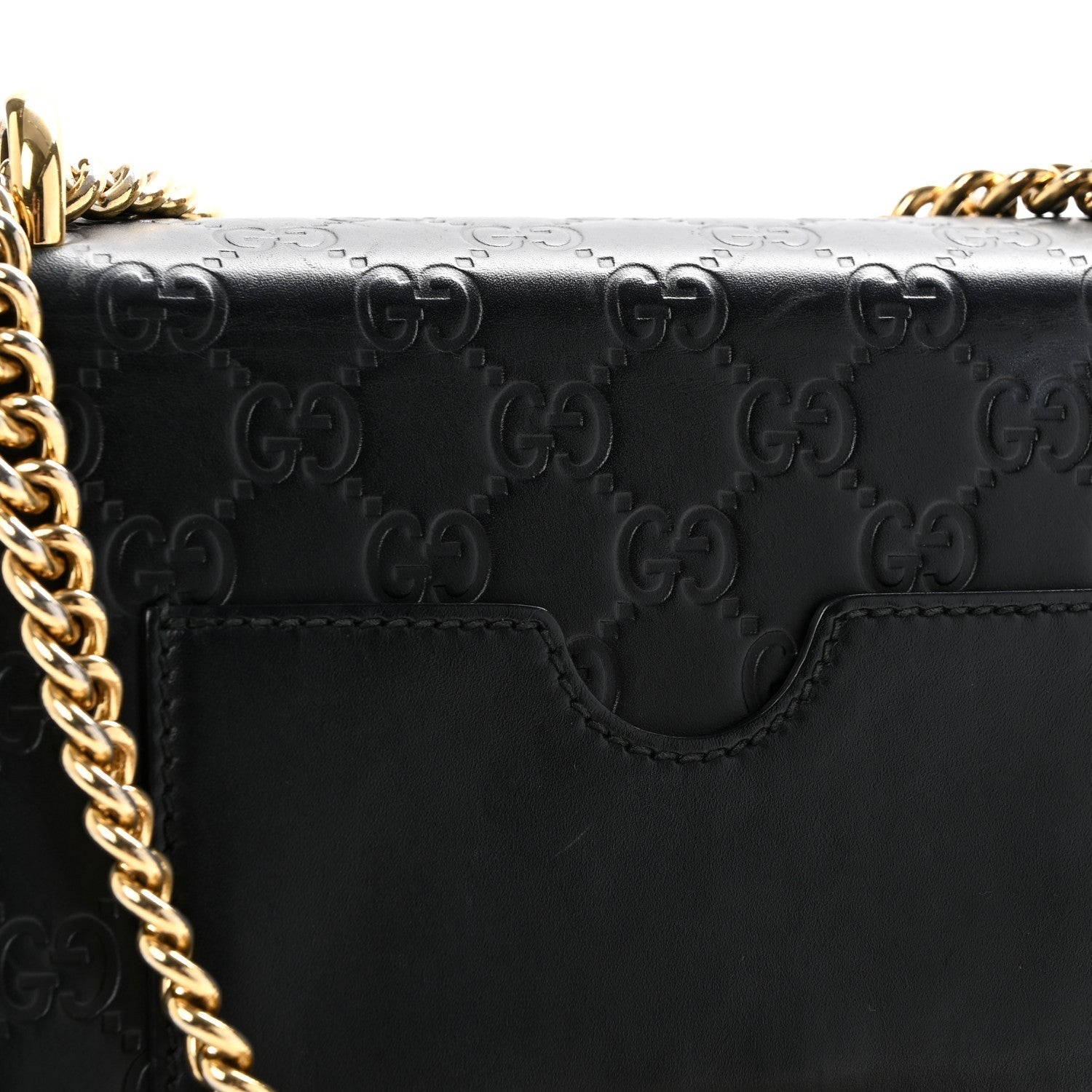 GCCIssima Small Padlock Shoulder Bag Black