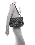 Lambskin Quilted Jumbo Double Flap So Black