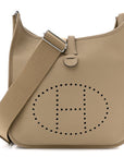 Taurillon Clemence Evelyne III PM Beige Marfa