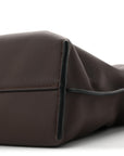 Calfskin Mini Flamenco Knot Clutch Chocolate