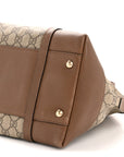 GG Supreme Monogram Medium Nice Top Handle Dome Bag Brown